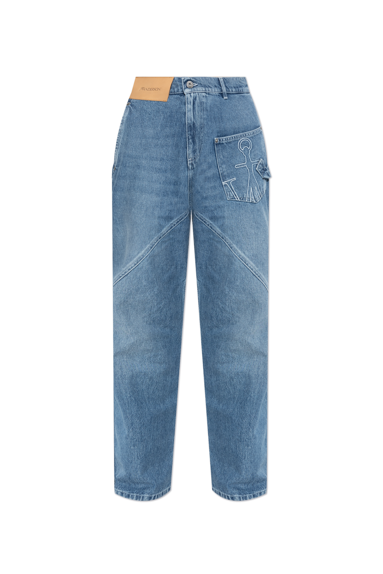 Niebieski Jeansy z logo JW Anderson - Vitkac Polska